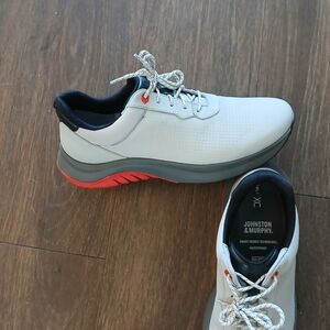 Johnston & Murphy Men's Gray and Red Sneakers